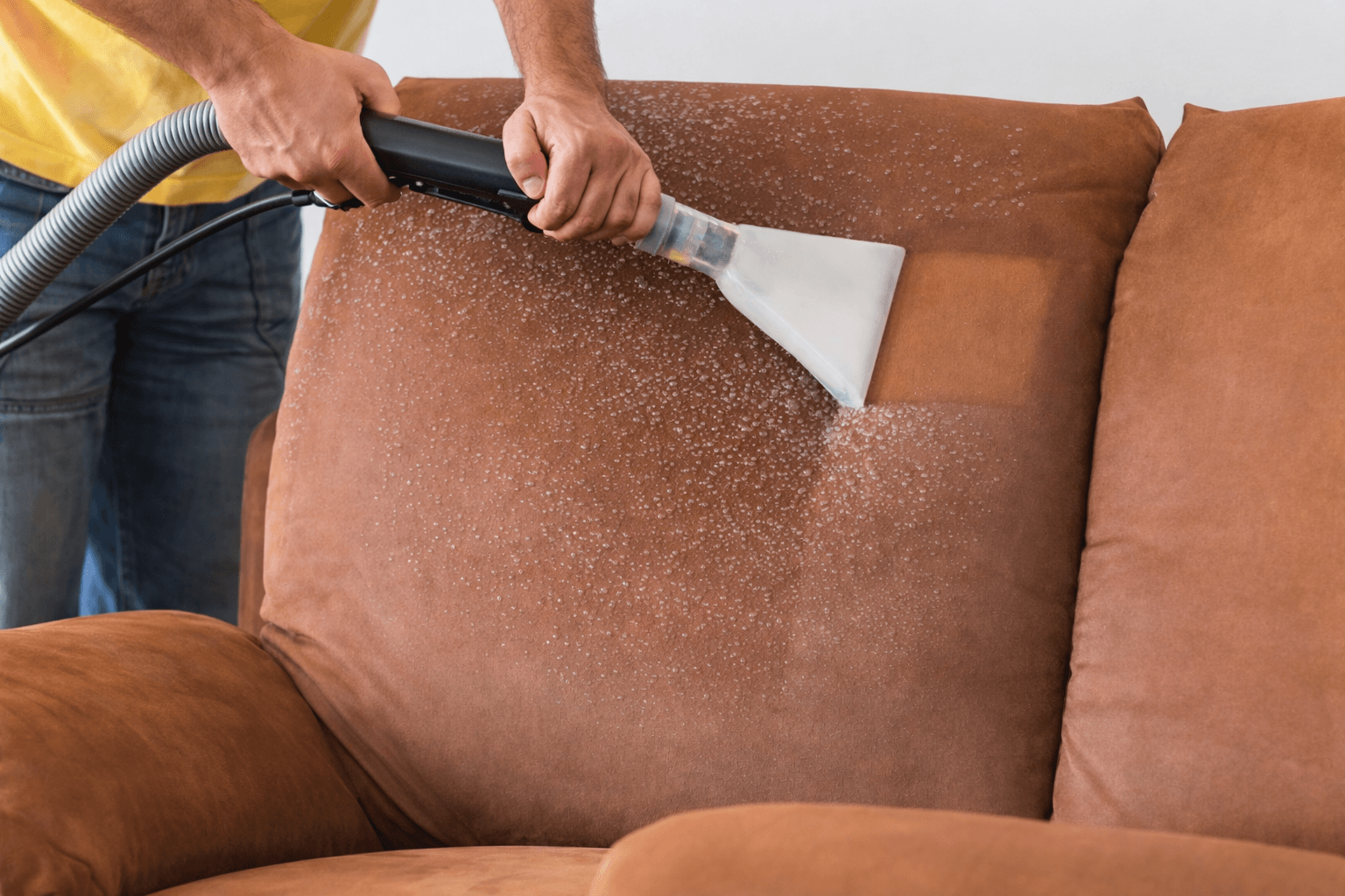 Professional sofa upholstery cleaning service in Lethbridge
